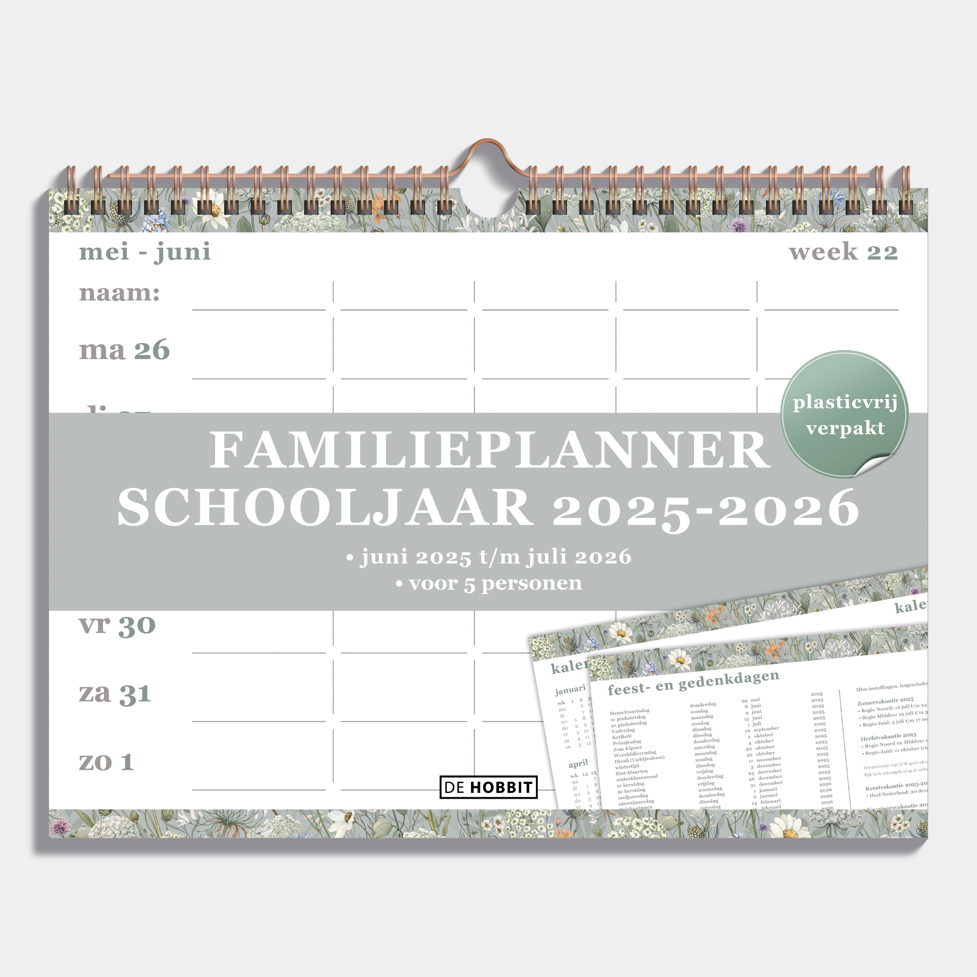 FAMILIEPLANNER 2025-2026 A4+ WEIDEBLOEMEN