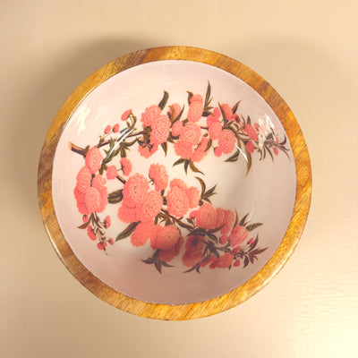 BUNDEL VAN 3 MANGO HOUTEN SCHALEN