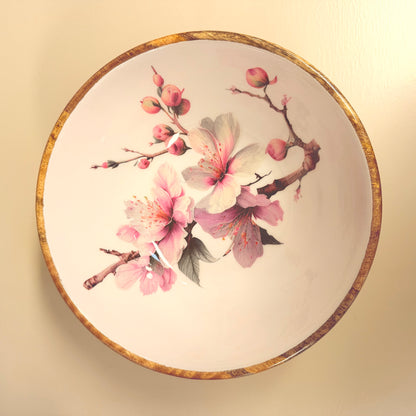 HOUTEN SCHAAL KERSENBLOESEM TAK 2 30Ø