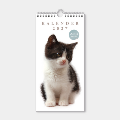 Hobbit - Minikalender - 2027 - Maandplanner - 30x15cm - Katten