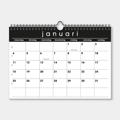 MAANDKALENDER 2027 A4 BASIC