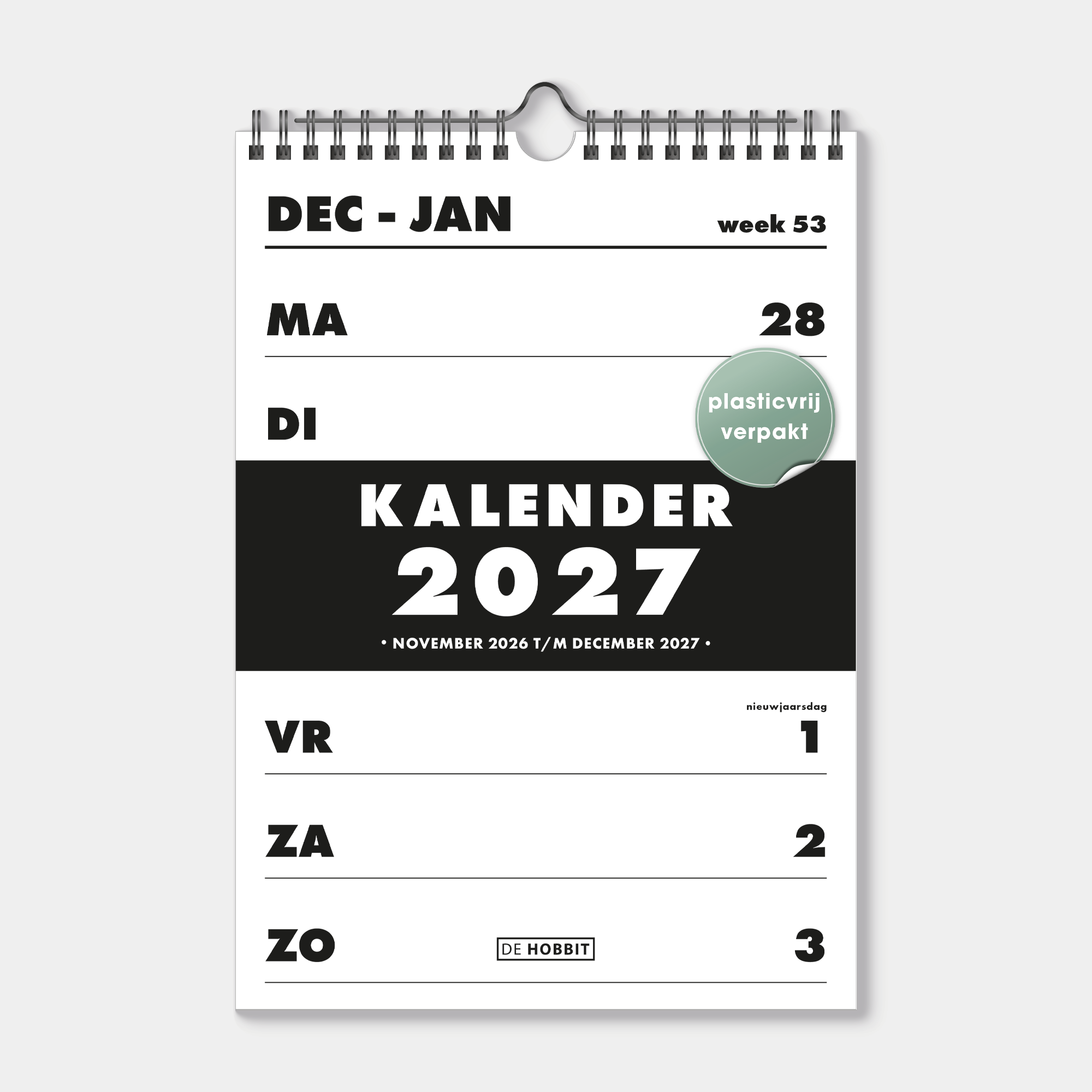 SPIRAALKALENDER 2027 A4 BASIC