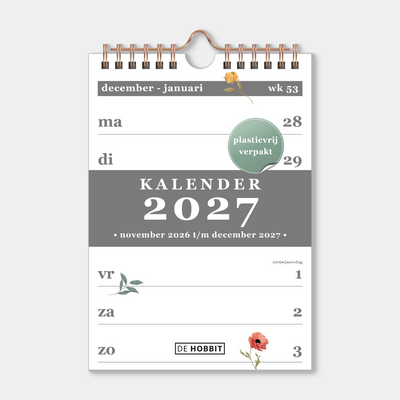 SPIRAALKALENDER 2027 A5 WEIDEBLOEMEN
