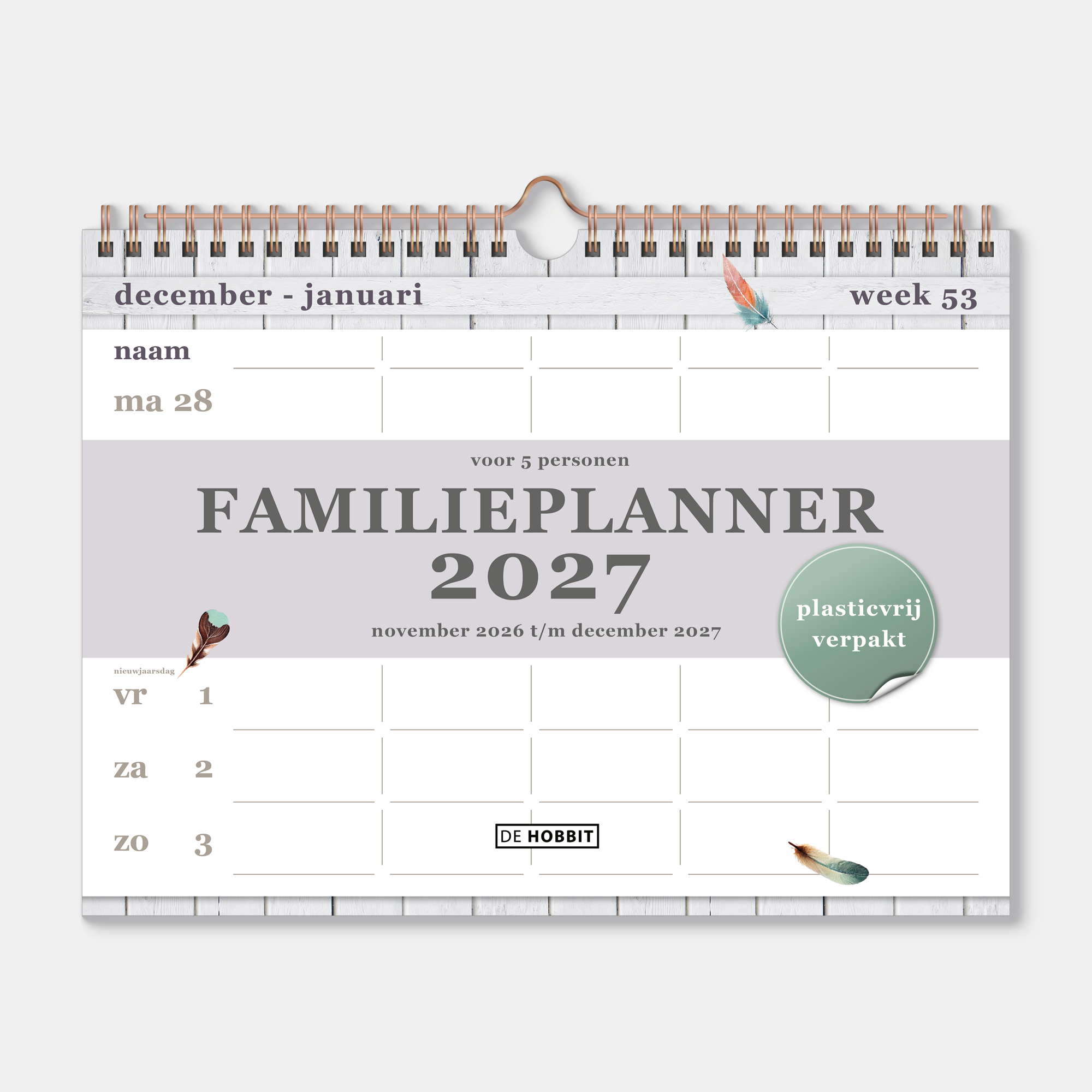 FAMILIEPLANNER 2027 A4 VEERTJES