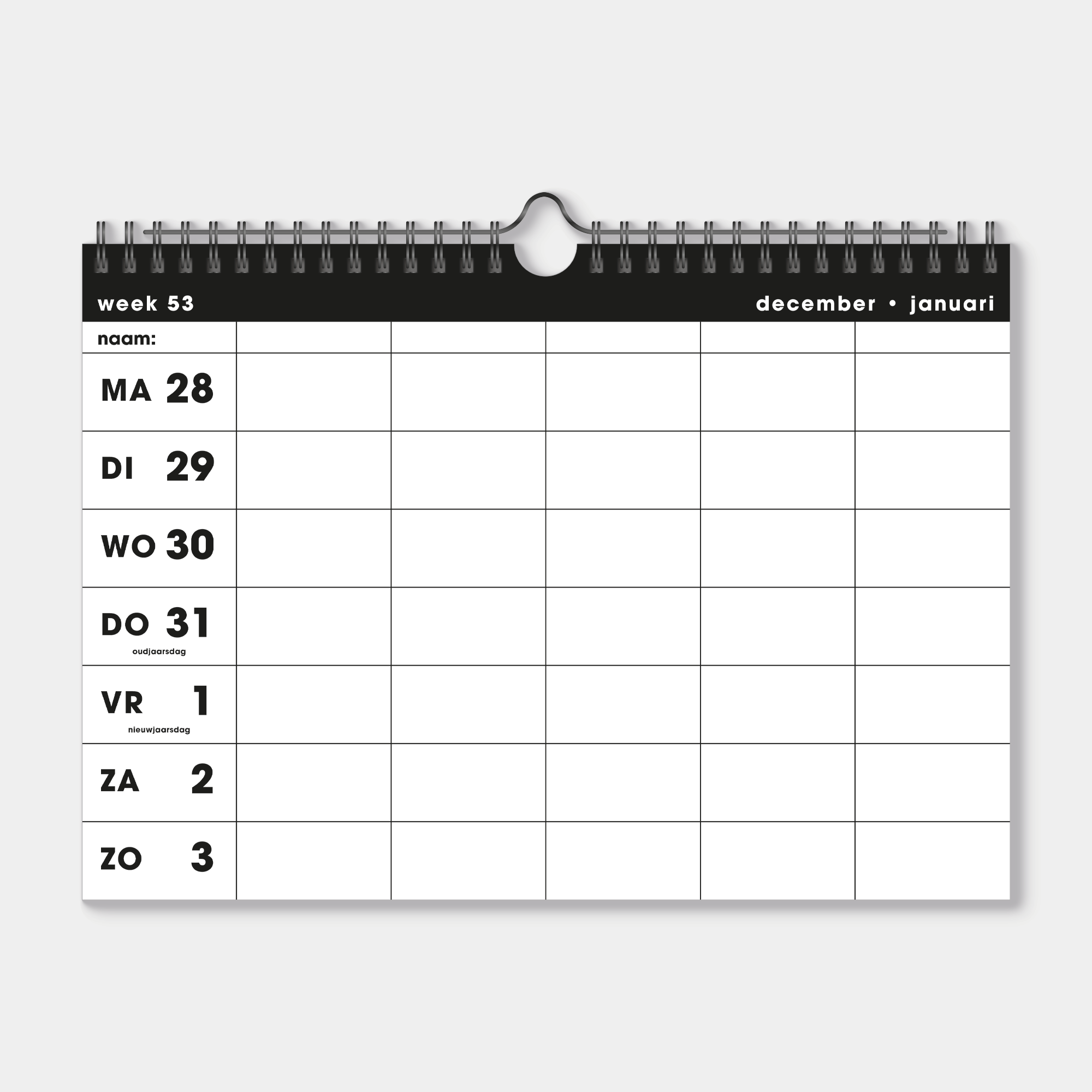 FAMILIEPLANNER 2027 A4 BASIC