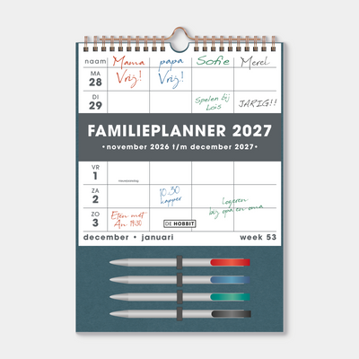 FAMILIEPLANNER MARKERS 2027 A4 D2