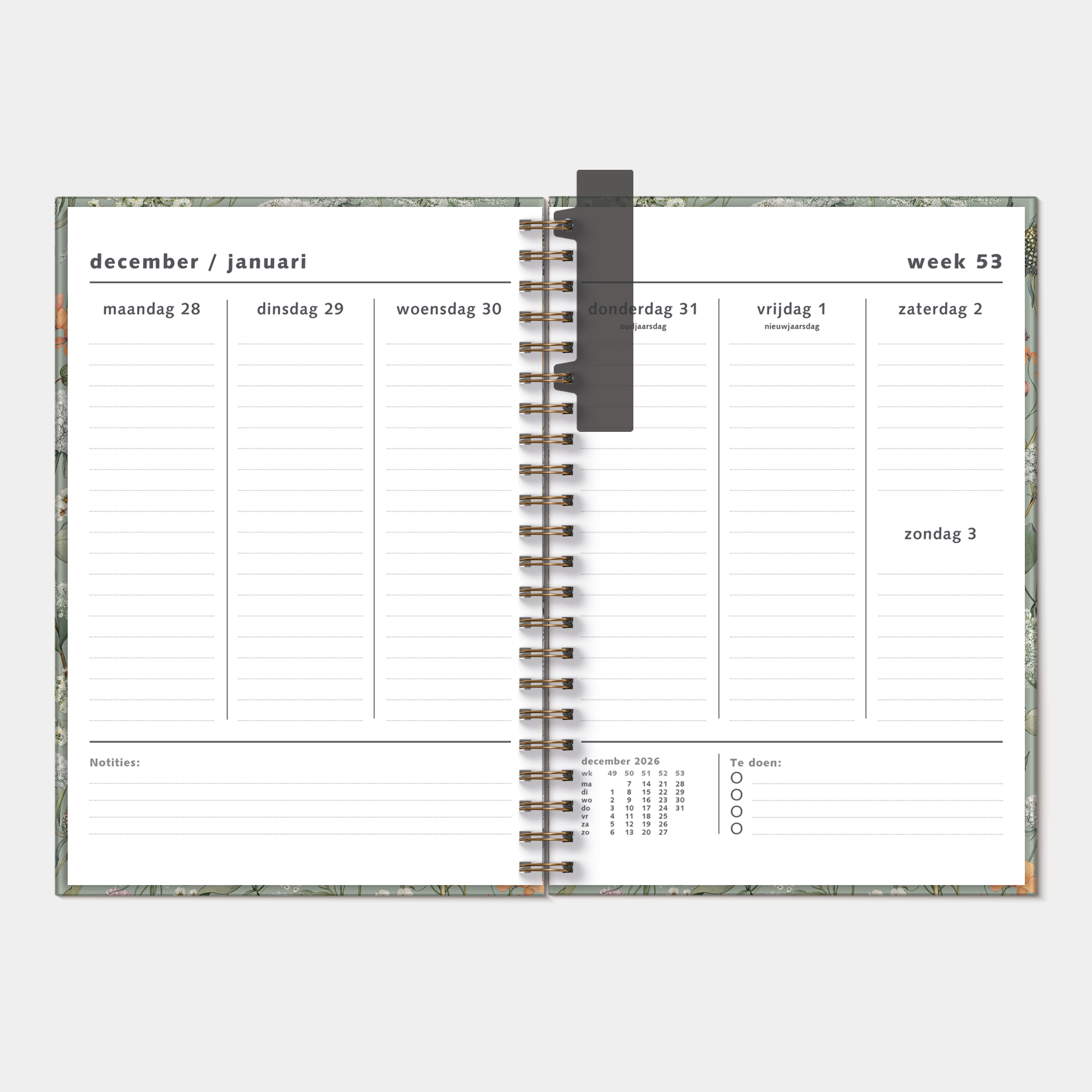 PLANNER 2027 A4 WEIDEBLOEMEN