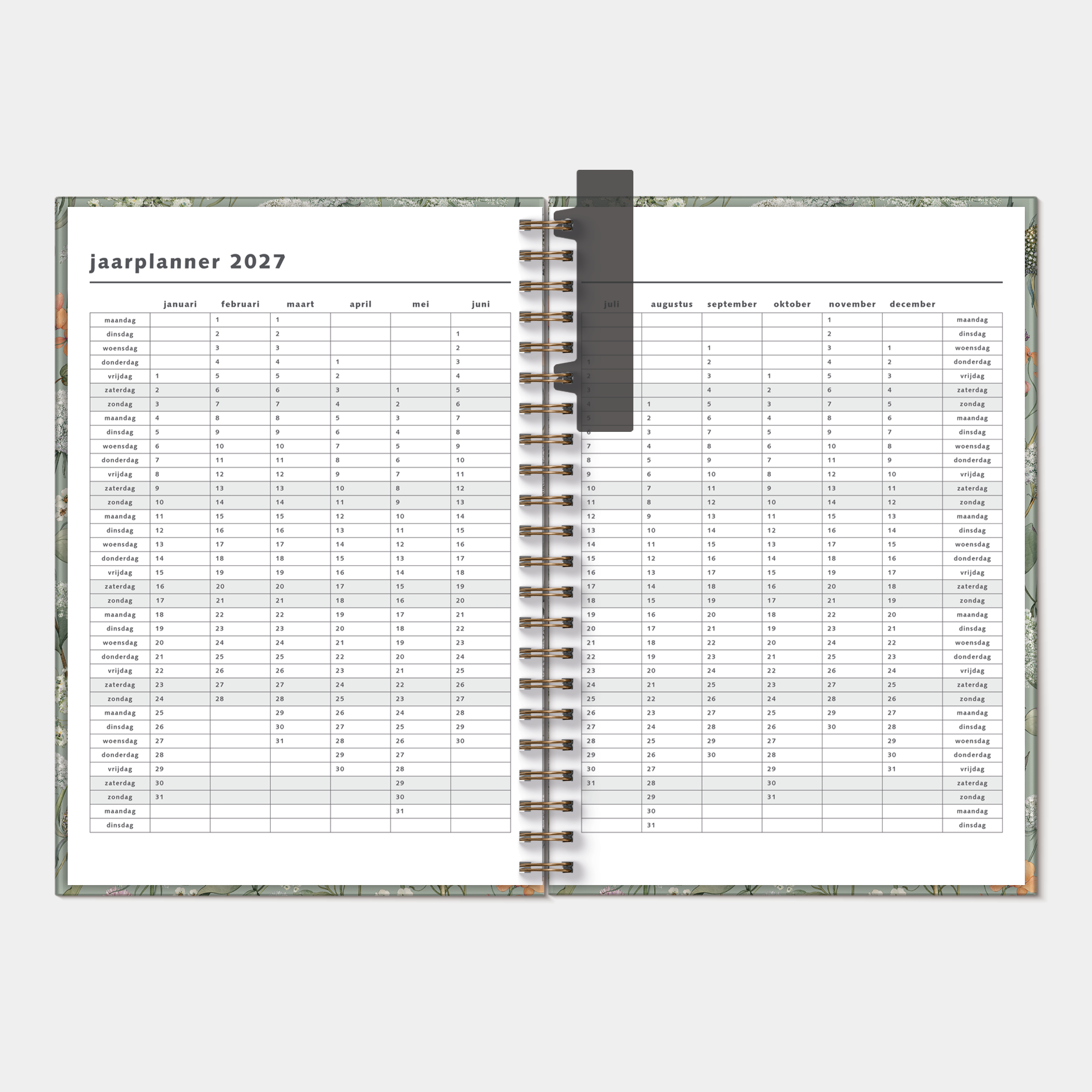 PLANNER 2027 A4 WEIDEBLOEMEN