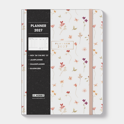 WEEKPLANNER 2027 ±A4 AQUAREL BLOEMETJES