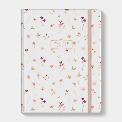 WEEKPLANNER 2027 ±A4 AQUAREL BLOEMETJES