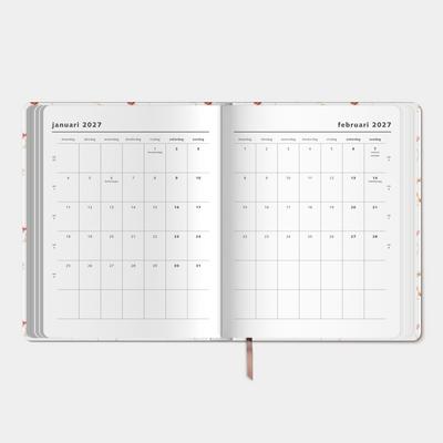 WEEKPLANNER 2027 ±A4 AQUAREL BLOEMETJES