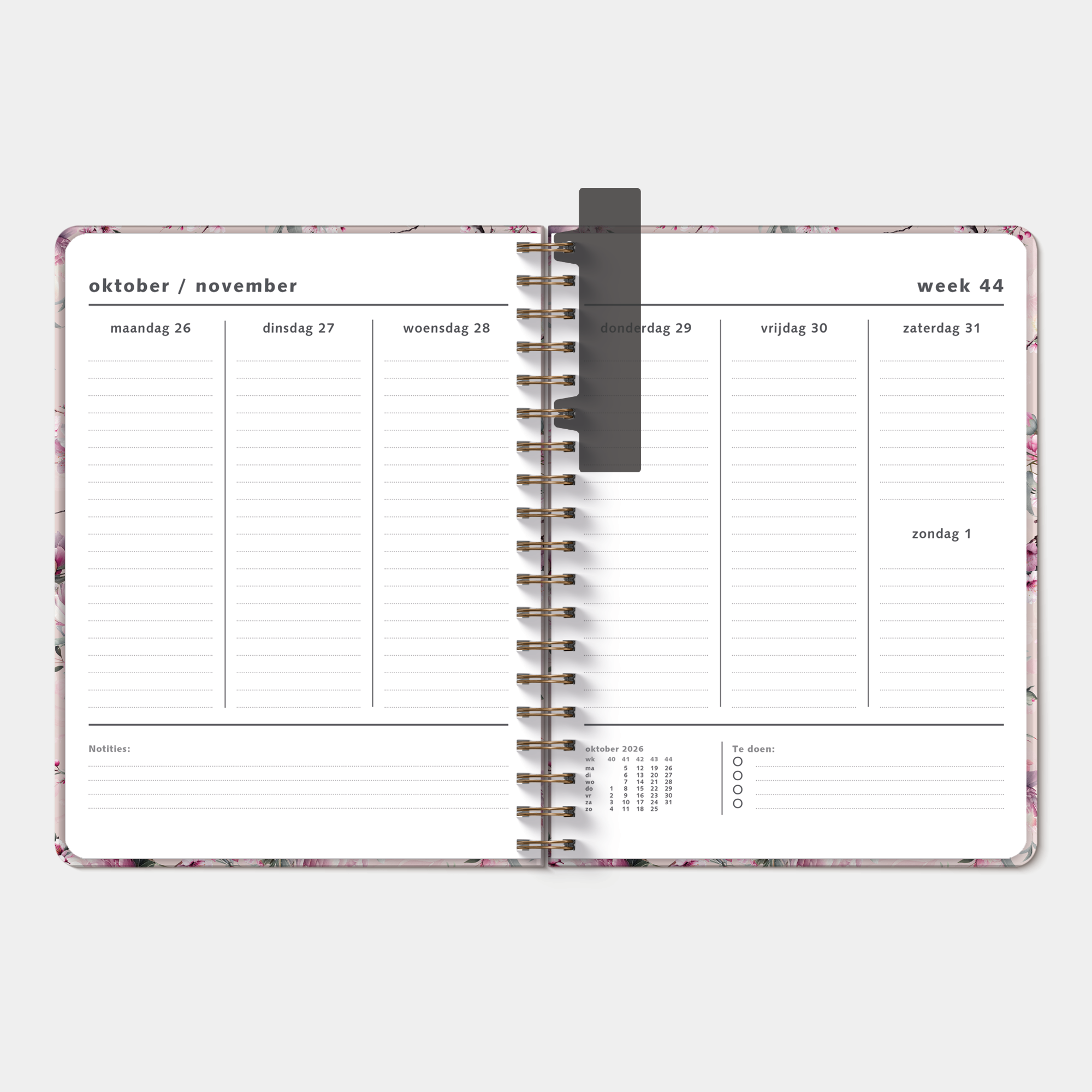 WEEKPLANNER 2027 ±A4 KERSENBLOESEM