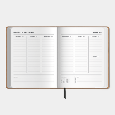 WEEKPLANNER 2027 ±A4 WASHED KRAFT