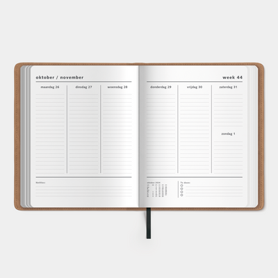WEEKPLANNER 2027 ±A4 FLEX WASHED KRAFT
