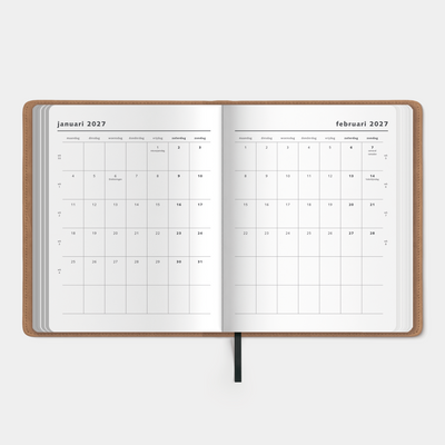 WEEKPLANNER 2027 ±A4 FLEX WASHED KRAFT