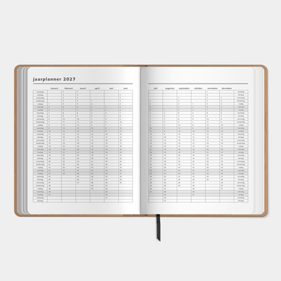WEEKPLANNER 2027 ±A4 WASHED KRAFT