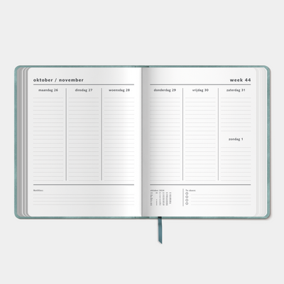WEEKPLANNER 2027 ±A4 SUEDELOOK