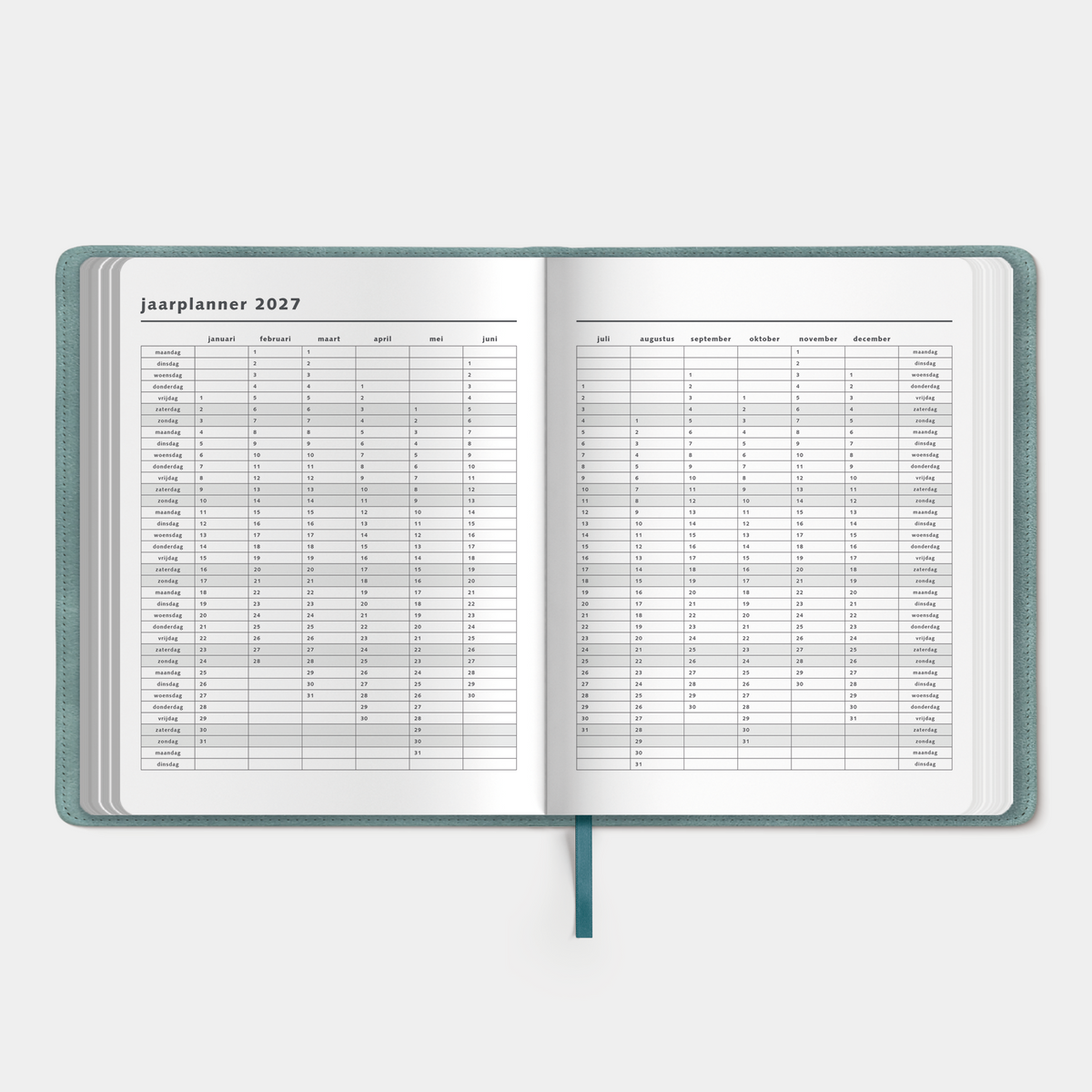 WEEKPLANNER 2027 ±A4 FLEX SUEDELOOK
