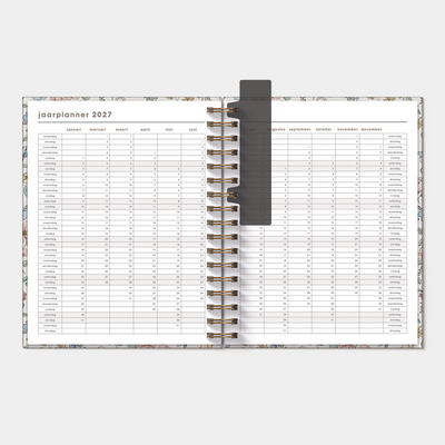 AFSPRAKENAGENDA 2027 A5+ PASTEL BLOEMETJES