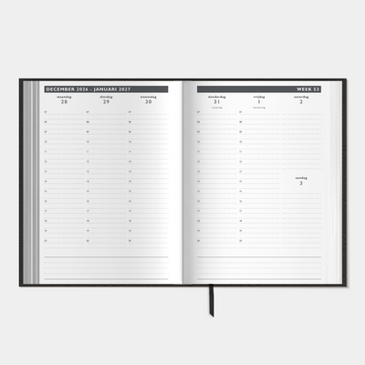 AFSPRAKENAGENDA ZAKELIJK 2027 A5 LEDERLOOK