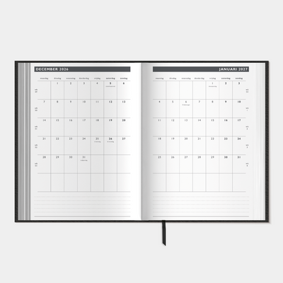 AFSPRAKENAGENDA ZAKELIJK 2027 A5 LEDERLOOK