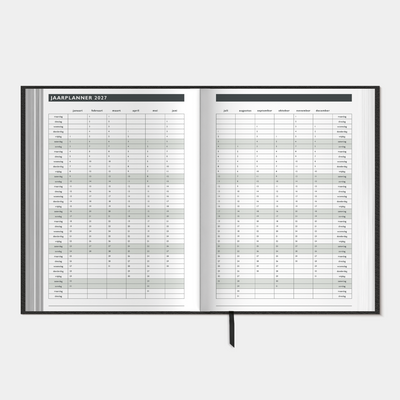 AFSPRAKENAGENDA ZAKELIJK 2027 A5 LEDERLOOK