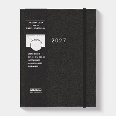 AFSPRAKENAGENDA ZAKELIJK 2027 ±A4 FLEXCOVER LEDERLOOK