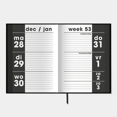 GROOTLETTER AGENDA 2027 A6 ZWART