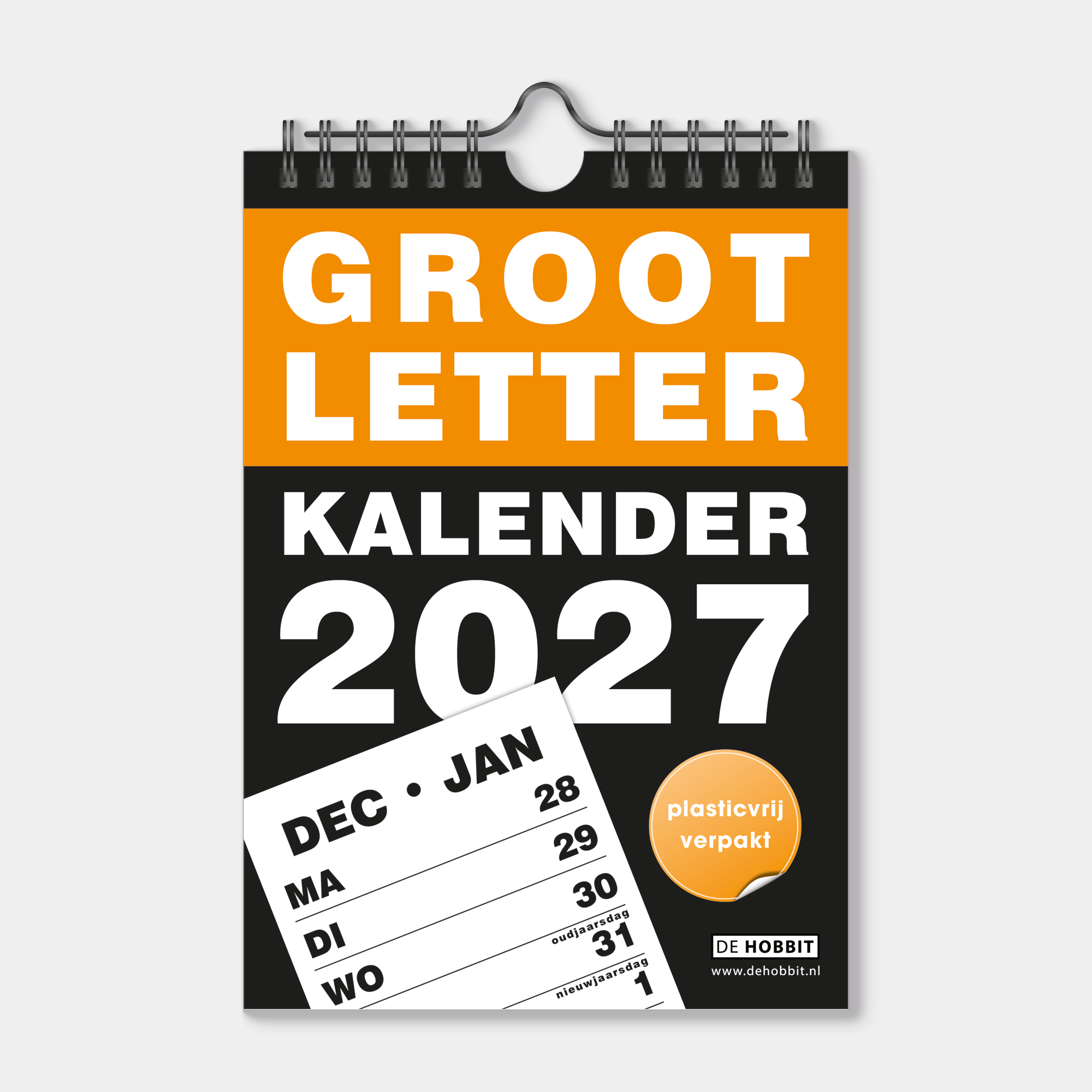 GROOTLETTER WEEKKALENDER 2027 A5