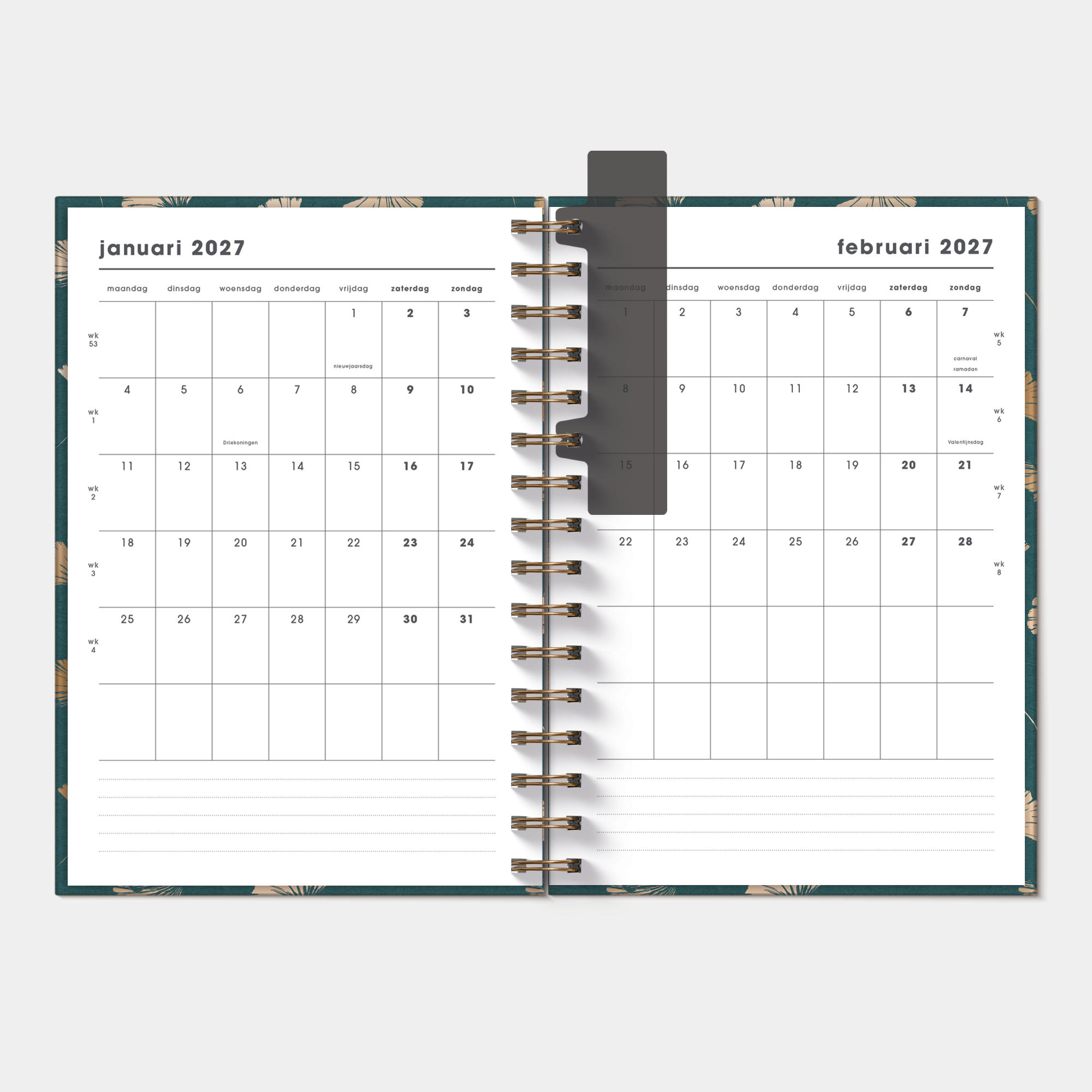 PLANNER 2027 A5 GINKGO GOUD
