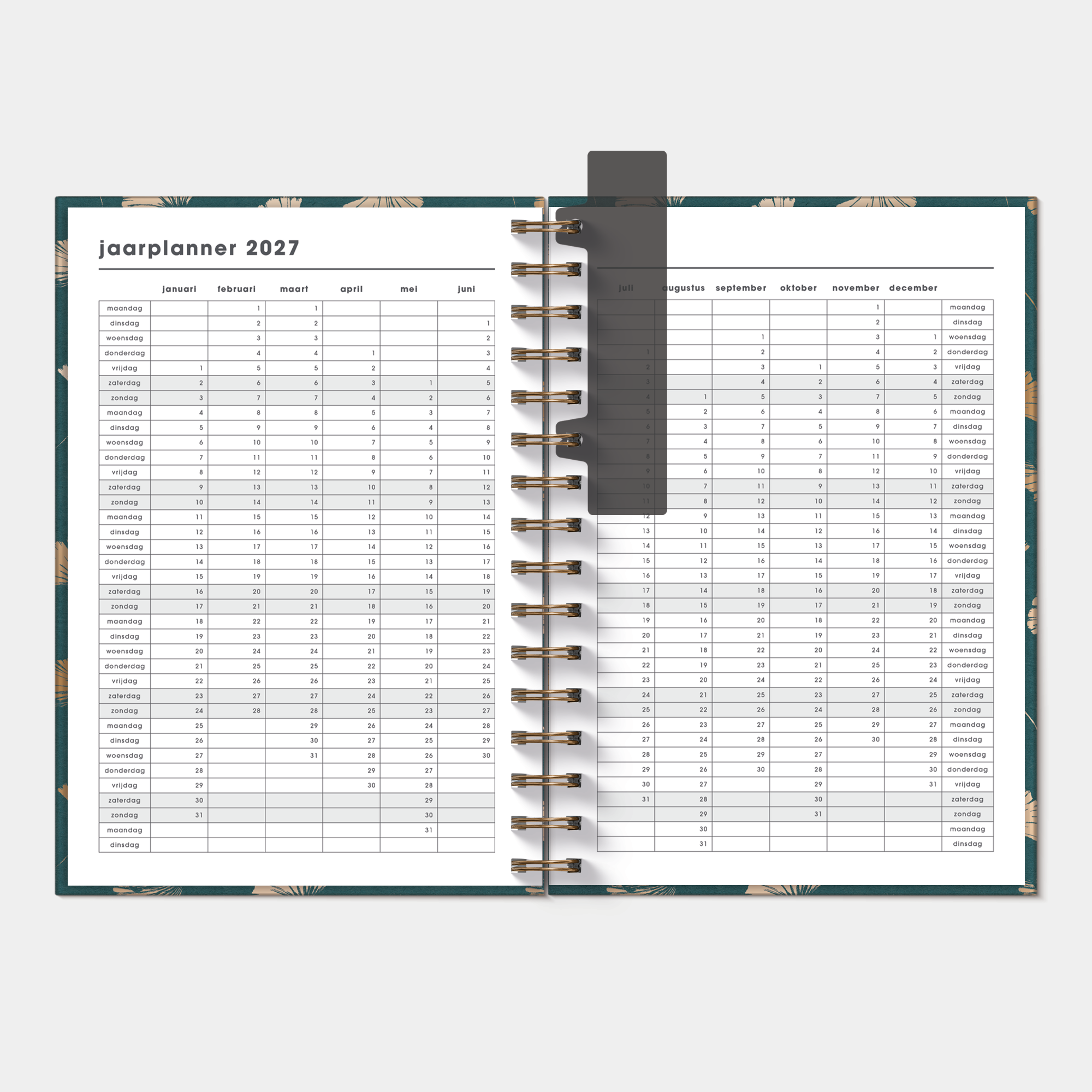 PLANNER 2027 A5 GINKGO GOUD