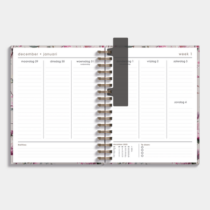 LUXE WEEKPLANNER 2026 A5+ KERSENBLOESEM