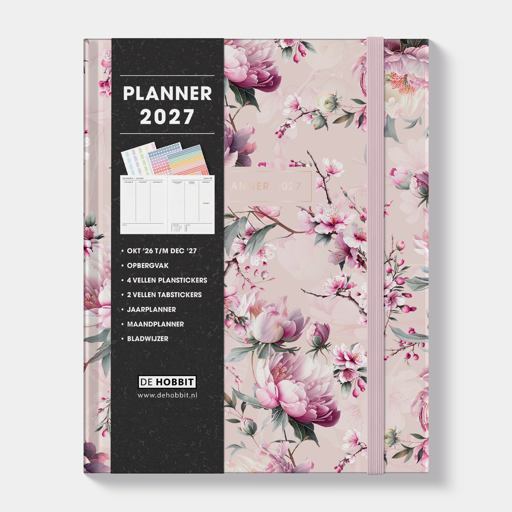 WEEKPLANNER LUXE 2027 A5+ KERSENBLOESEM
