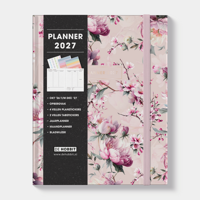 WEEKPLANNER LUXE 2027 A5+ KERSENBLOESEM