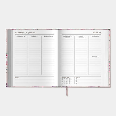WEEKPLANNER LUXE 2027 A5+ KERSENBLOESEM