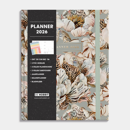 LUXE WEEKPLANNER 2026 A5+ TIJGERLELIE