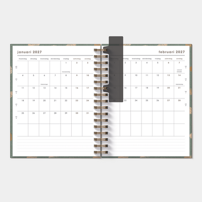 WEEKPLANNER LUXE 2027 A5+ GINGKO GOUD