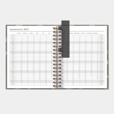 WEEKPLANNER LUXE 2027 A5+ GINGKO GOUD