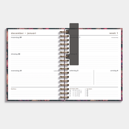 LUXE WEEKPLANNER 2026 A5+ KLASSIEKE ROZEN
