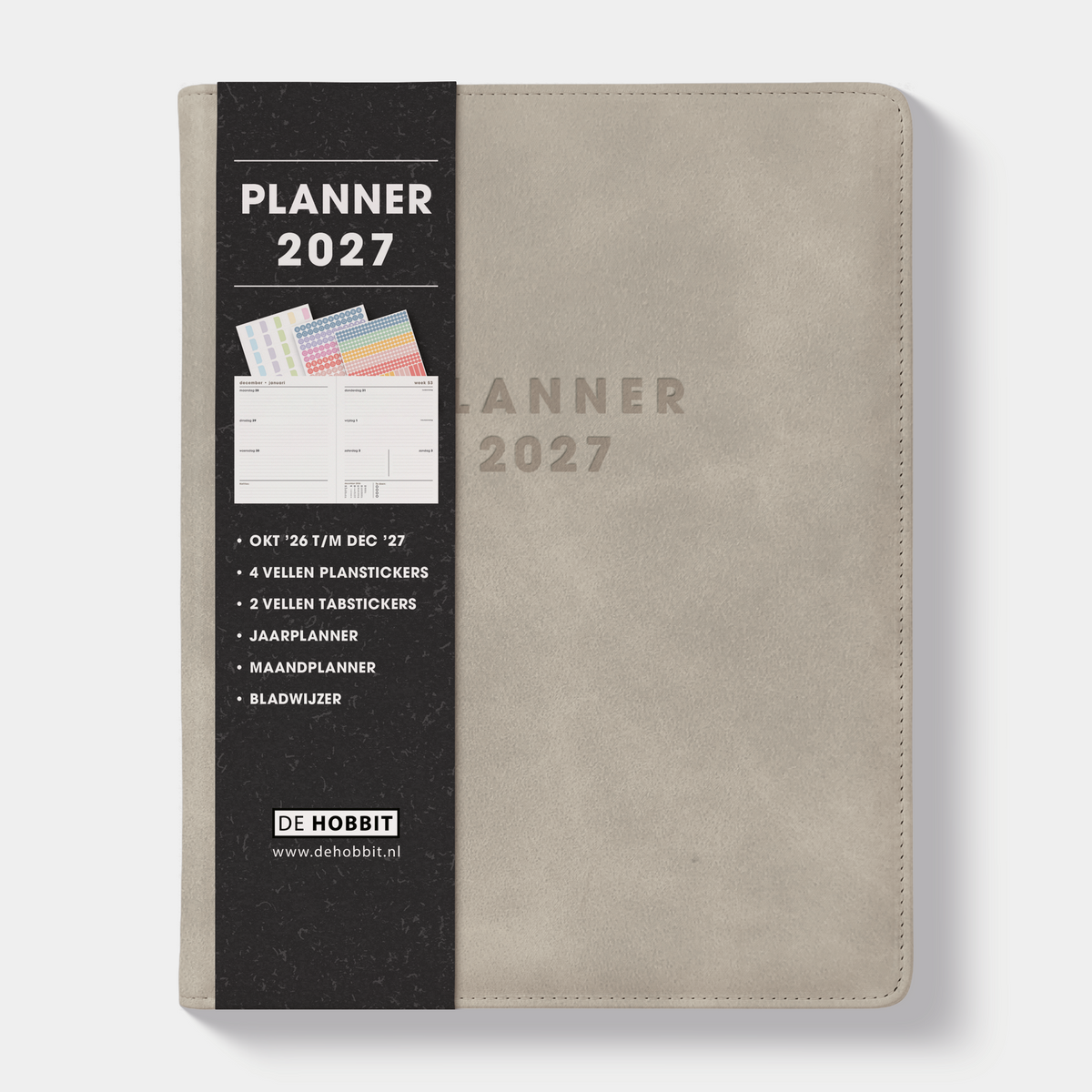LUXE WEEKPLANNER 2027 A5+ FLEX SUEDELOOK