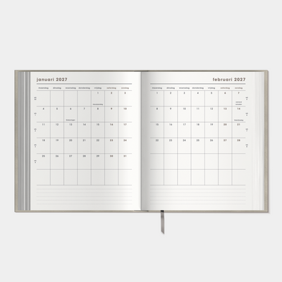 WEEKPLANNER LUXE 2027 A5+ FLEX SUEDE