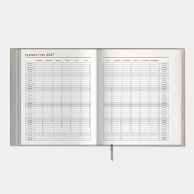 WEEKPLANNER LUXE 2027 A5+ FLEX SUEDE