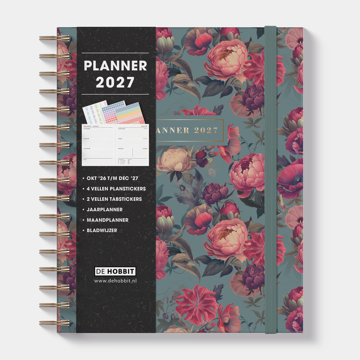 LUXE WEEKPLANNER 2027 A5+ KLASSIEKE ROZEN