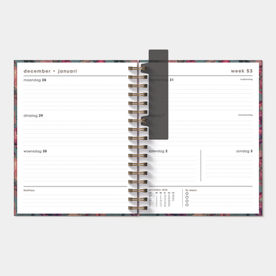 WEEKPLANNER LUXE 2027 A5+ KLASSIEKE ROZEN