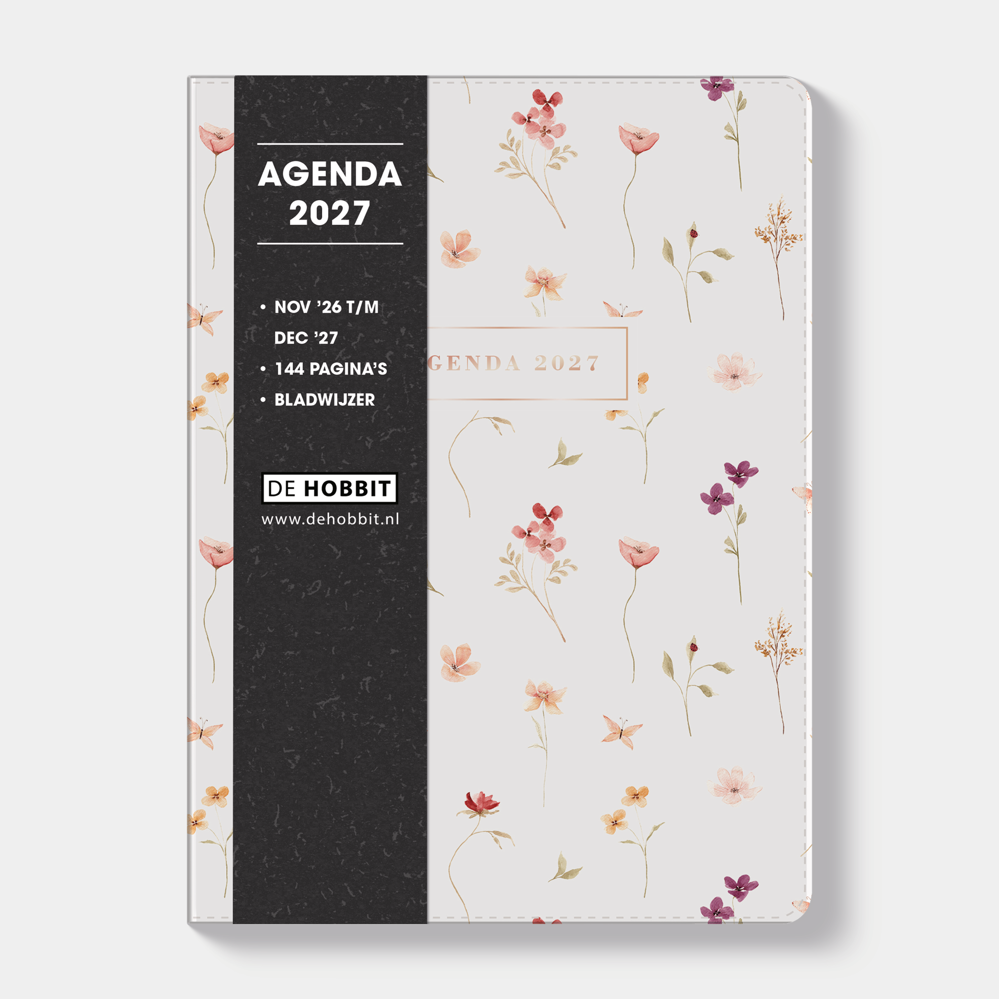 WEEKAGENDA 2027 AQUAREL BLOEMETJES