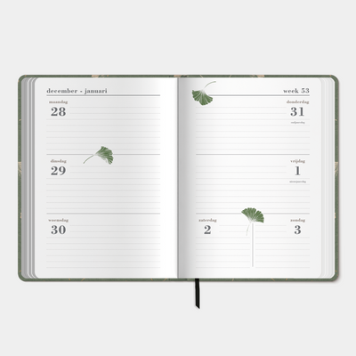 WEEKAGENDA 2027 GINKGO GOUD