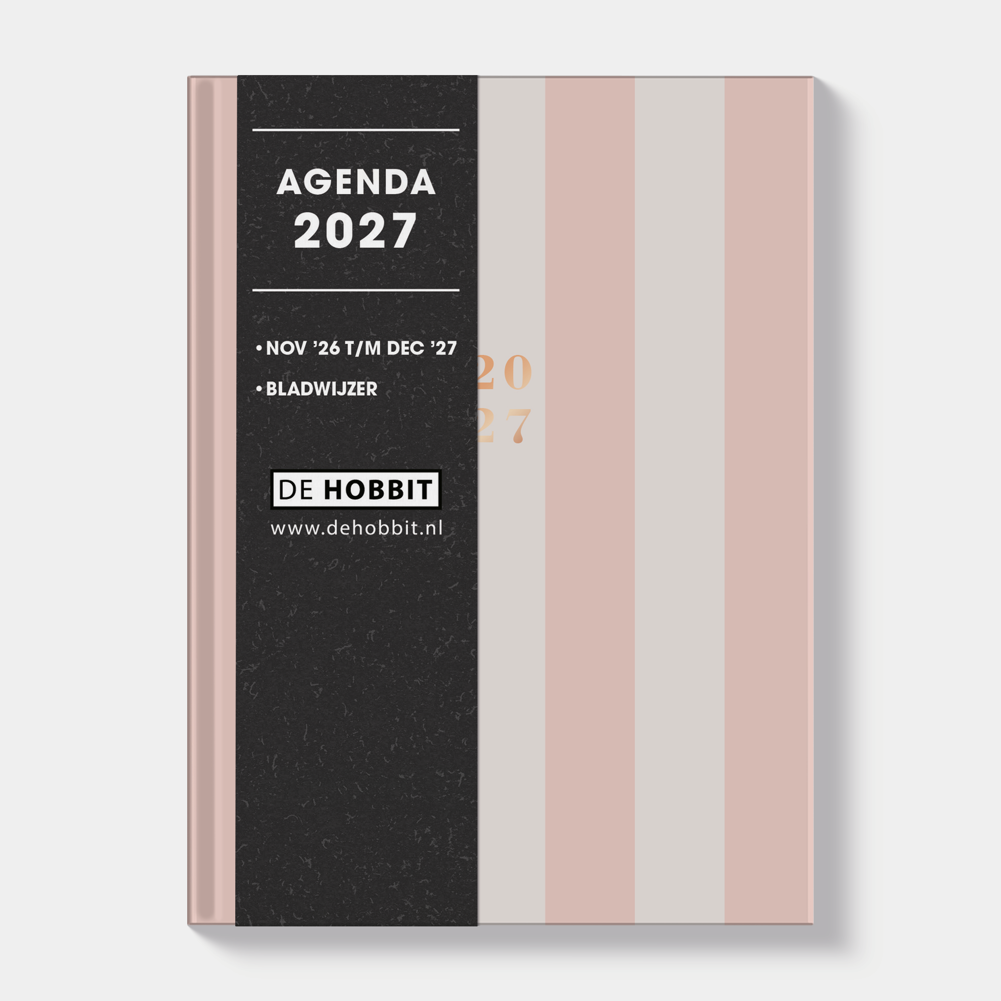 POCKET AGENDA 2027 A6 ZACHT ROZE