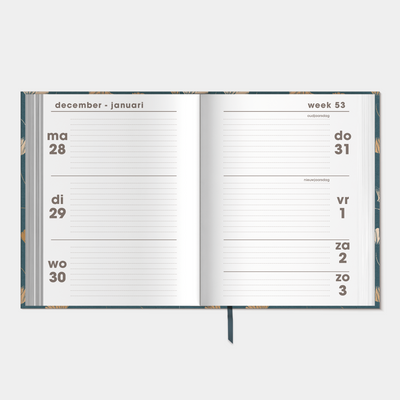 POCKET AGENDA 2027 A6 GINGKO GOUD