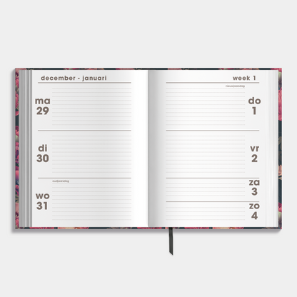 POCKET AGENDA 2026 A6 KLASSIEKE ROZEN