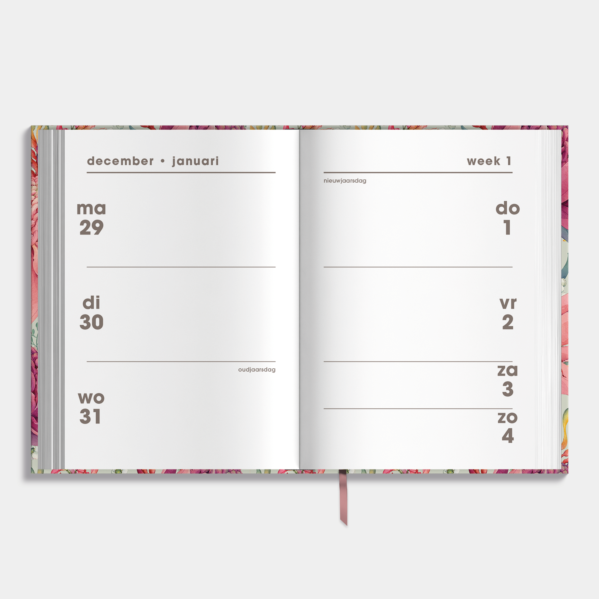 MINI AGENDA 2026 A7 TROPISCHE BLOEMEN